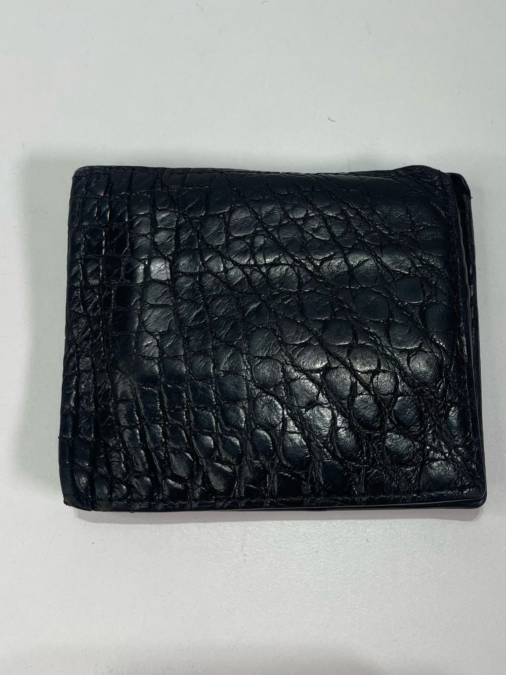 Ferrini Alligator Wallet Black Italian Leather